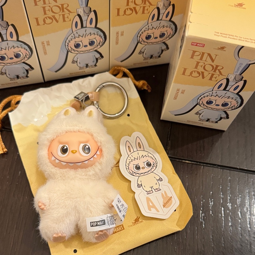 Pin For Love Vinyl Plush “A” Pendant